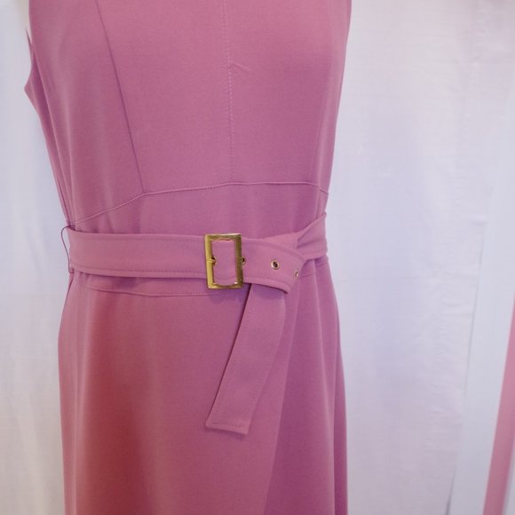 Nanette Deco Pink Floral Vibrance Dress Sz 10 - Picture 4 of 10